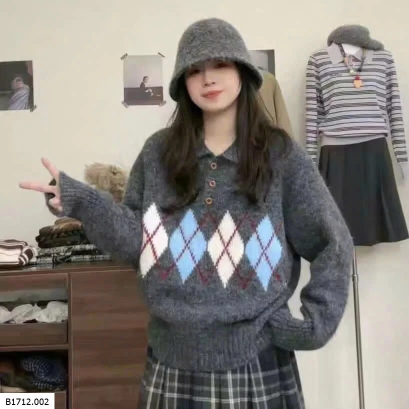 ÁO LEN CỔ POLO   Giá sỉ 165k