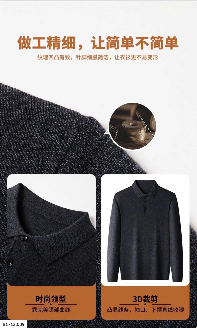 ÁO LEN NAM LÔNG CỪU NỘI ĐỊA CAO CẤP  Giá sỉ 200kk