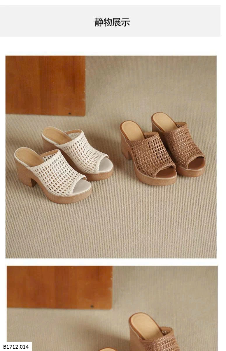 DÉP CAO GÓT ĐAN LƯỚI NỮ  Giá sỉ 250k