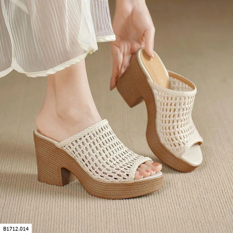 DÉP CAO GÓT ĐAN LƯỚI NỮ  Giá sỉ 250k