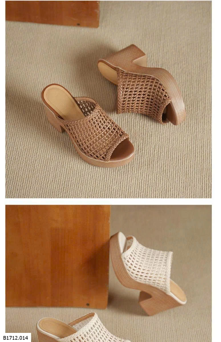 DÉP CAO GÓT ĐAN LƯỚI NỮ  Giá sỉ 250k