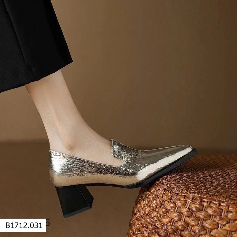 GIÀY CAO GÓT MŨI NHỌN DA BÓNG  Giá sỉ 190k