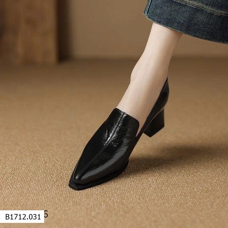 GIÀY CAO GÓT MŨI NHỌN DA BÓNG  Giá sỉ 190k