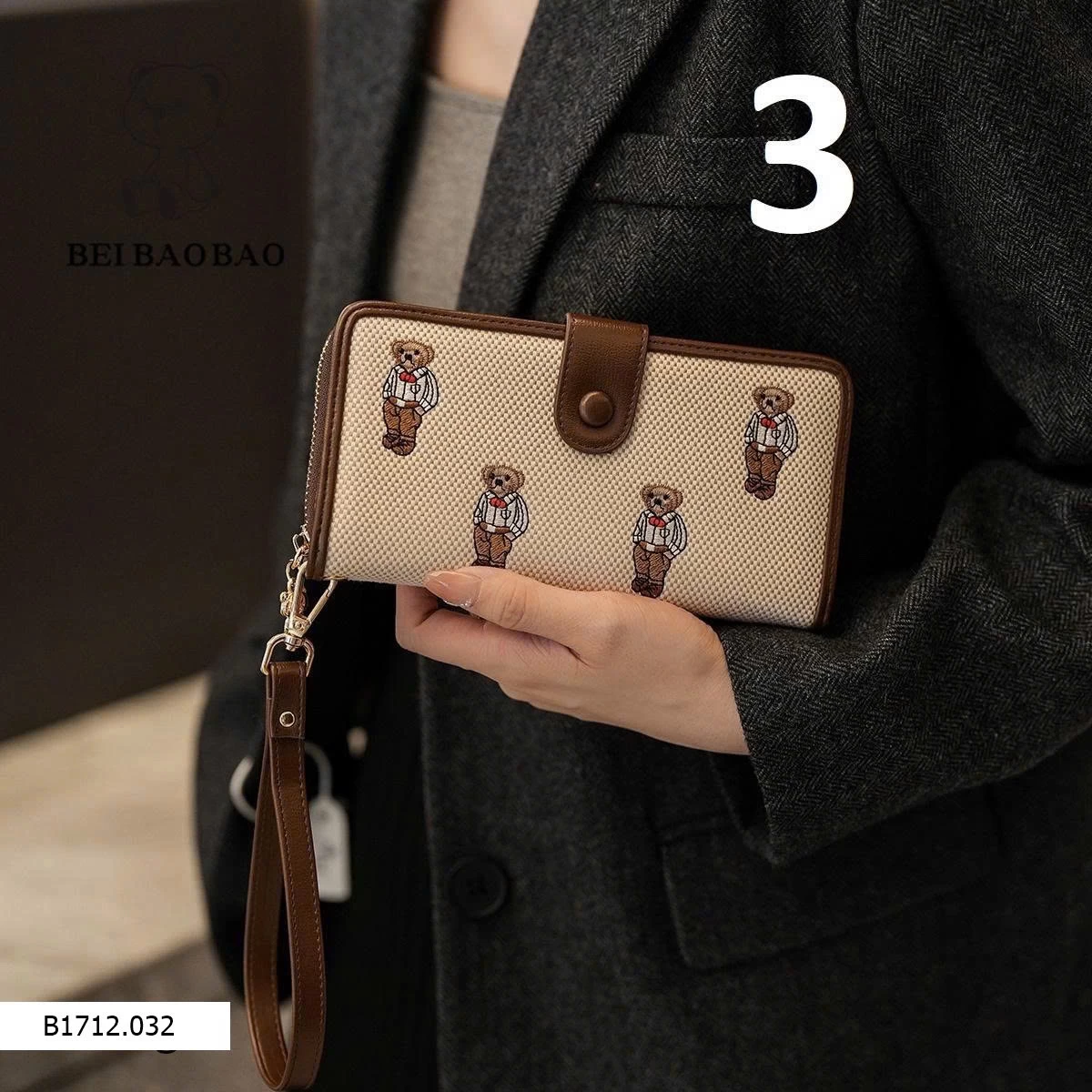 VÍ GẤU BEIBAOBABO  Giá sỉ mẫu 1-3 ( ví dài ): 165k       mẫu 4-6 ( ví ngắn ): 110k