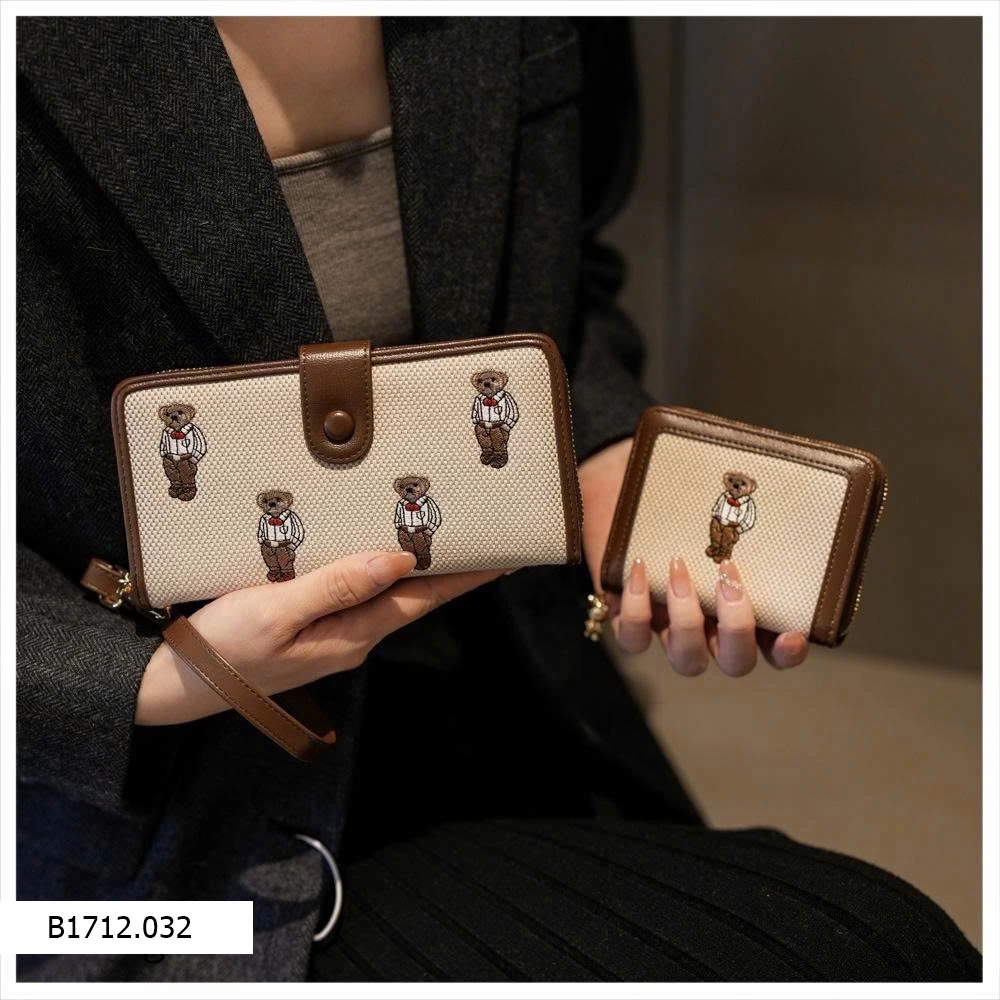 VÍ GẤU BEIBAOBABO  Giá sỉ mẫu 1-3 ( ví dài ): 165k       mẫu 4-6 ( ví ngắn ): 110k