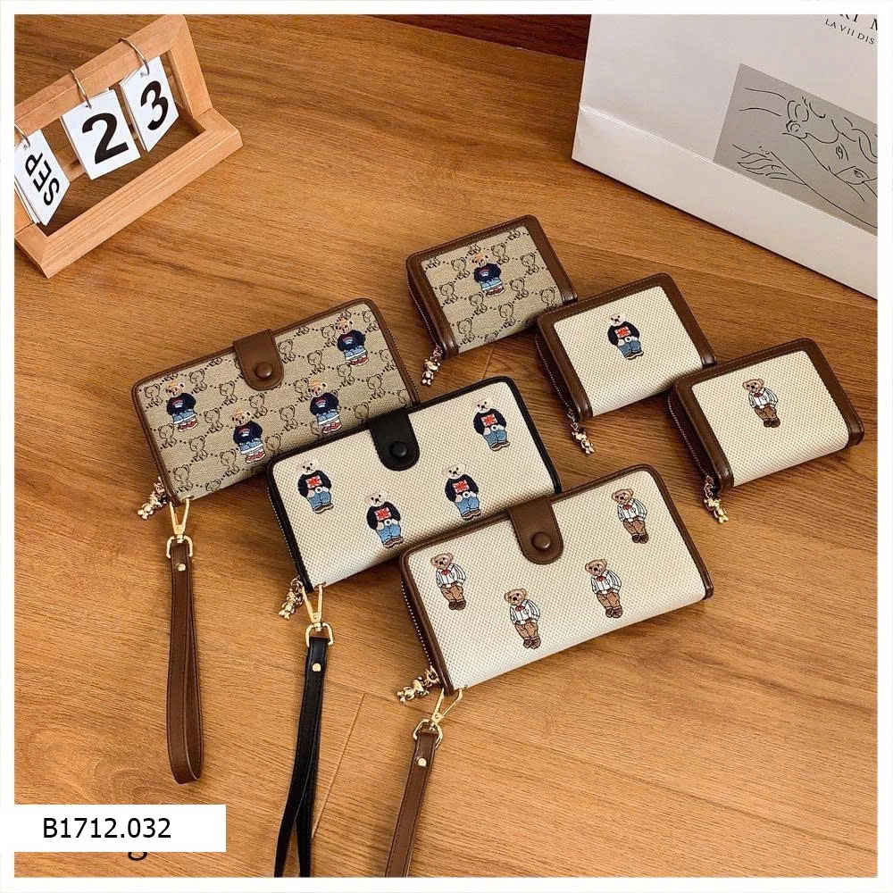 VÍ GẤU BEIBAOBABO  Giá sỉ mẫu 1-3 ( ví dài ): 165k       mẫu 4-6 ( ví ngắn ): 110k