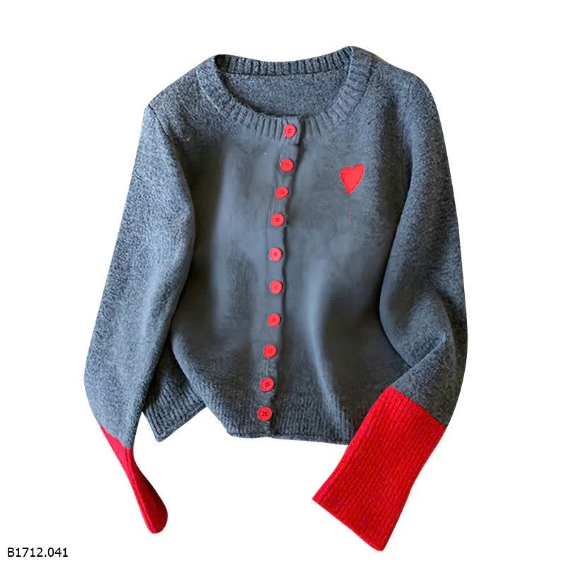 ÁO LEN XÁM CÀI CÚC PHỐI TAY  Giá sỉ 140k