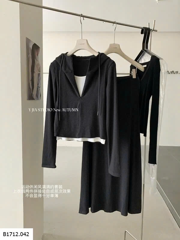 SET COTTON CÓ MŨ NHÀ YJIA  Giá sỉ 410k