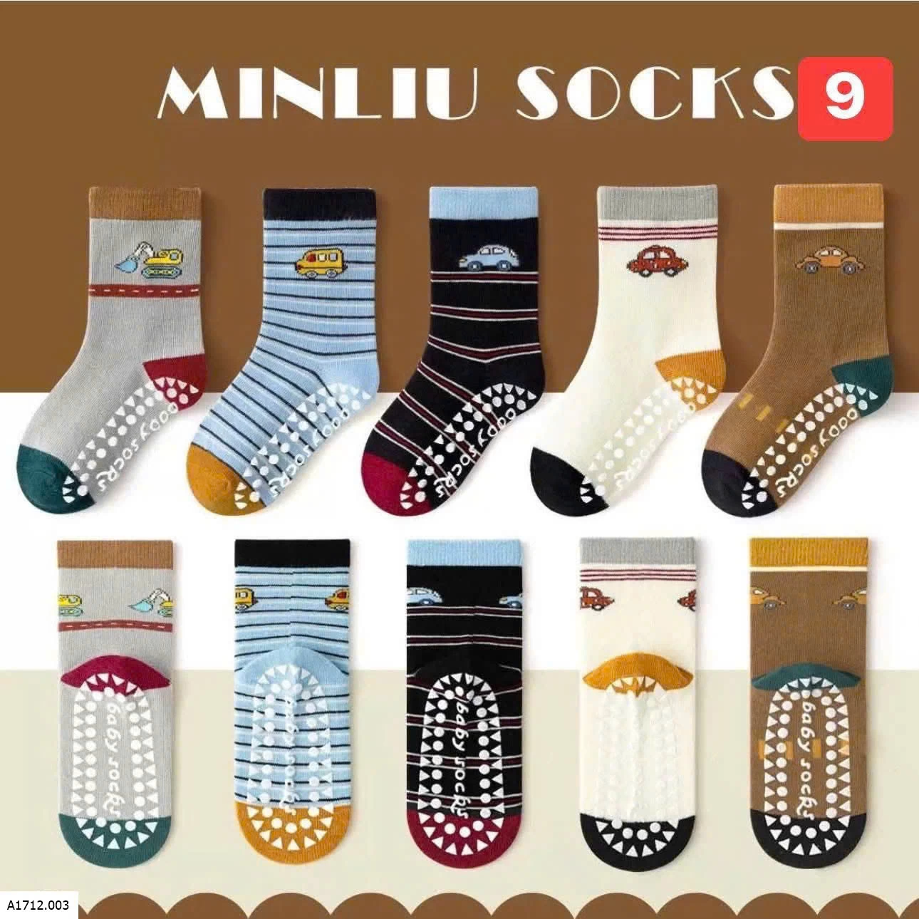 SET 5Đ TẤT CHỐNG TRƠN NHÀ MINLIU  Giá sỉ 90ka/s