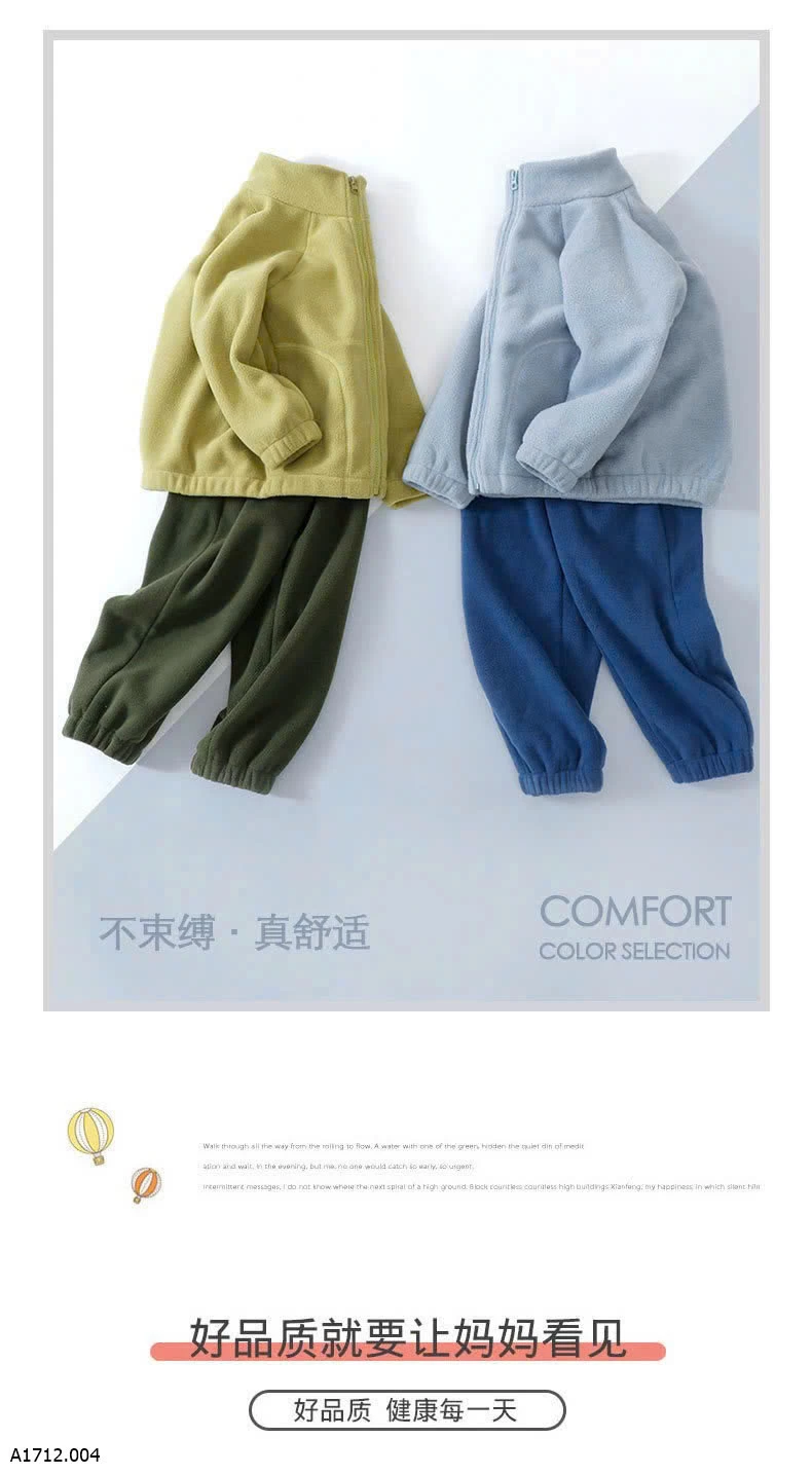 BỘ NỈ LÔNG CỪU TRẺ EM MAMDAD  Giá sỉ Size  110 120 130: #150k Size 140 150: #170k Size 160 170: #200ka