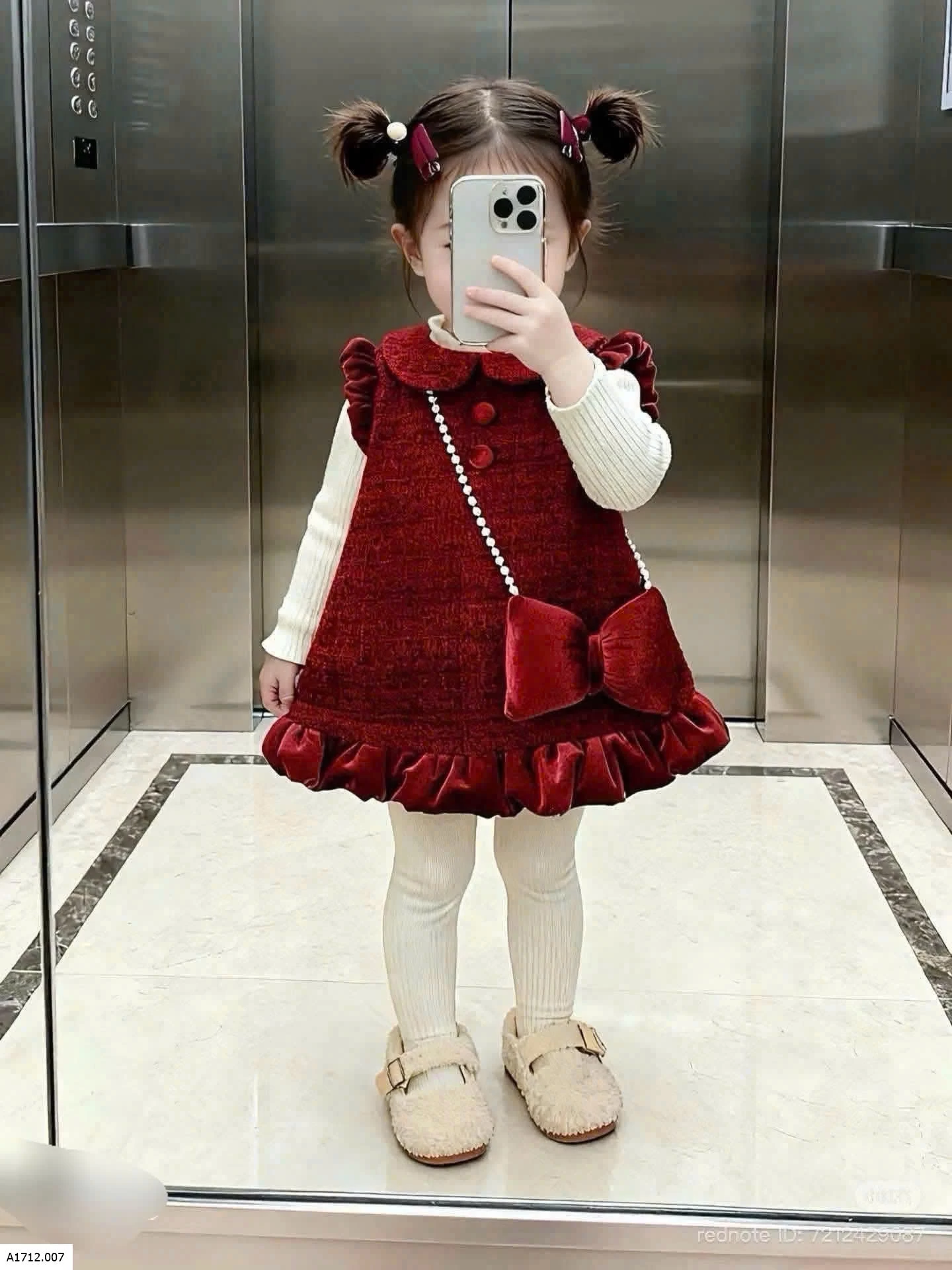 VÁY ĐỎ CHO BÉ  Giá sỉ 170k