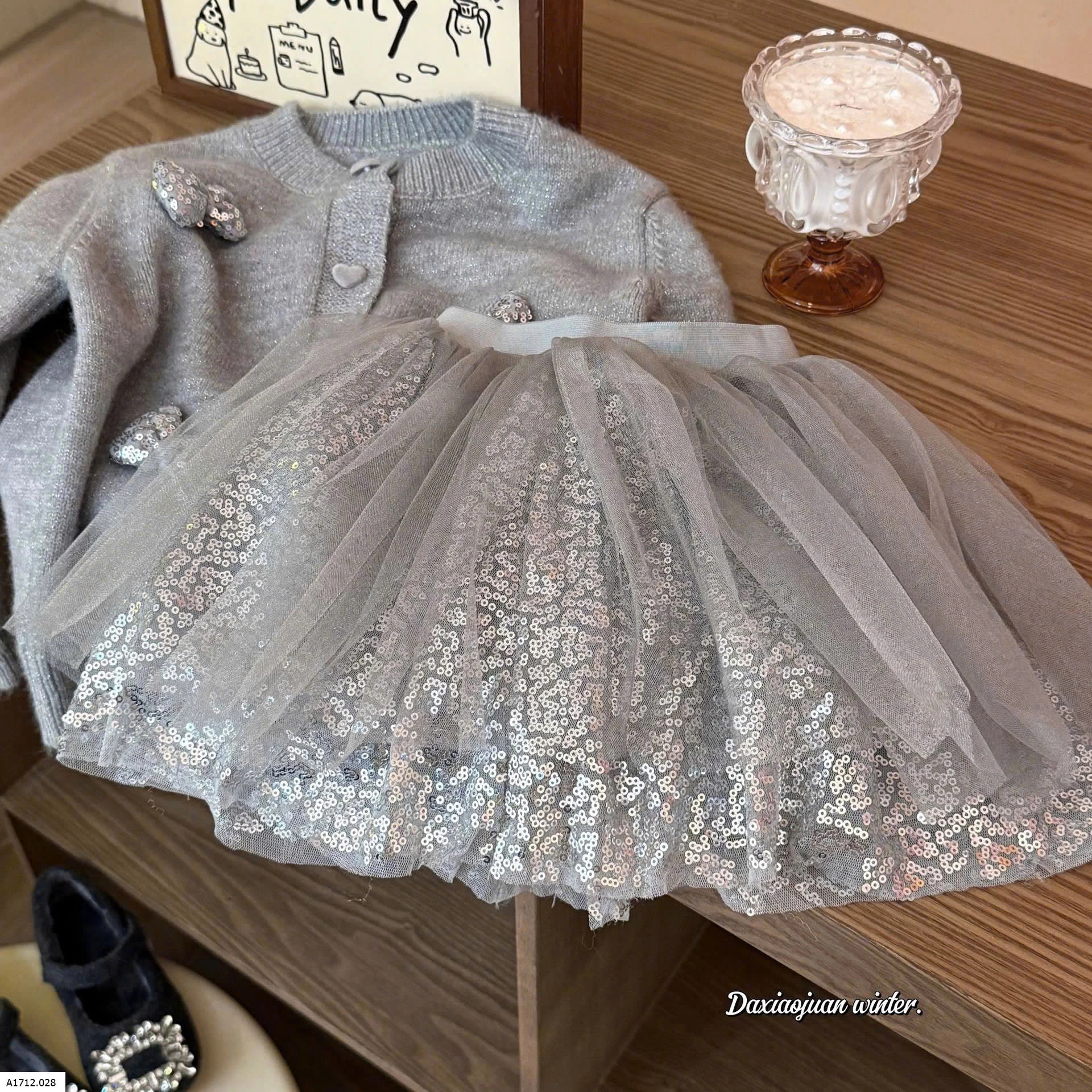 CHÂN VÁY BLING PHỐI VOAN BG  Giá sỉ 208k