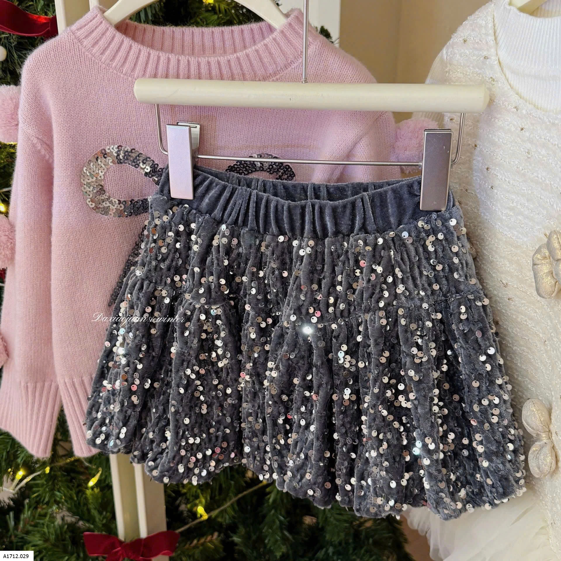 CHÂN VÁY NHUNG SEQIUN CHO BÉ   Giá sỉ sz 90-130: 169k  sz 140-150: 194k 