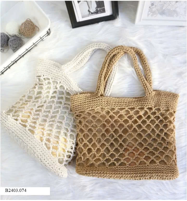 TÚI XÁCH DỆT TAY LƯỚI   Sỉ 126k