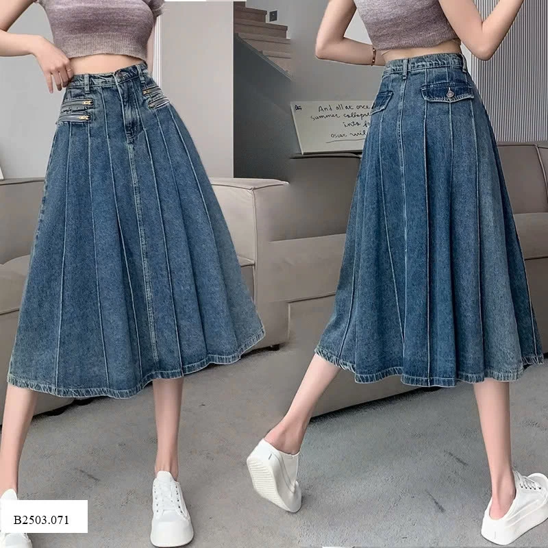 CHÂN VÁY JEAN NỮ XOÈ GÂN  Sỉ 185k