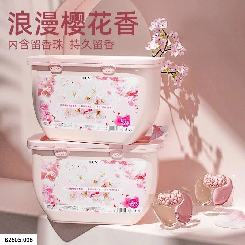 SET 2 HỒP VIÊN GIẶT KÈM XẢ Sỉ 74k/1 set 2 hộp