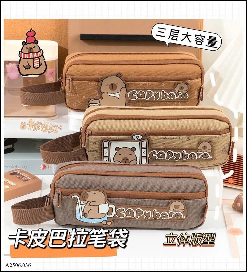 TÚI ĐỰNG BÚT CAPYBARA   Sỉ giá 46k
