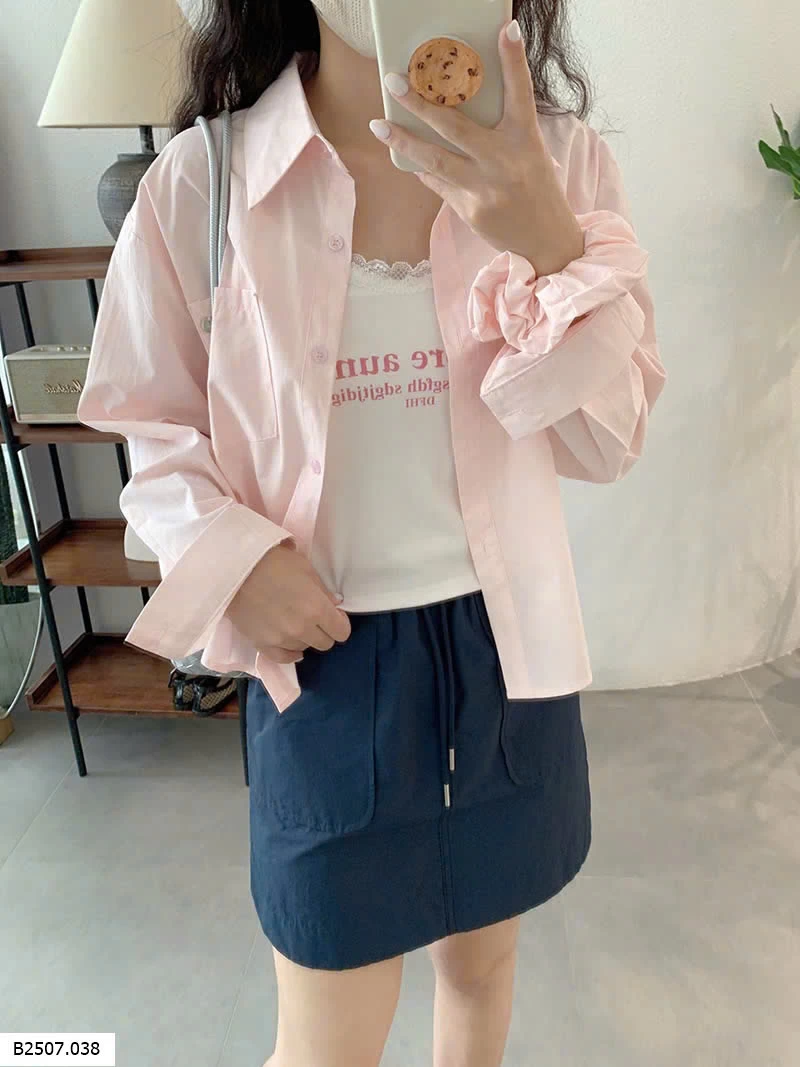 ÁO 2 DÂY MIX ÁO SƠ MI NỮ Sỉ 183k
