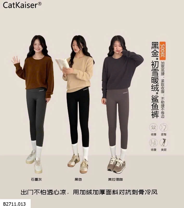 QUẦN LEGGING LÓT NỈ LÔNG CỪU CATKAISER   Giá sỉ 189k