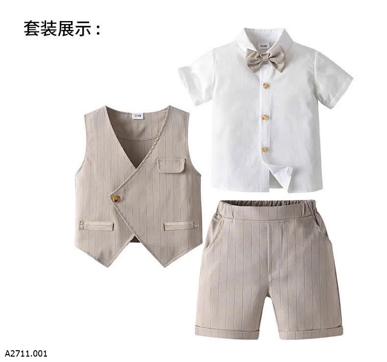 SET VEST NGẮN KẺ SỌC BT Giá sỉ 230k