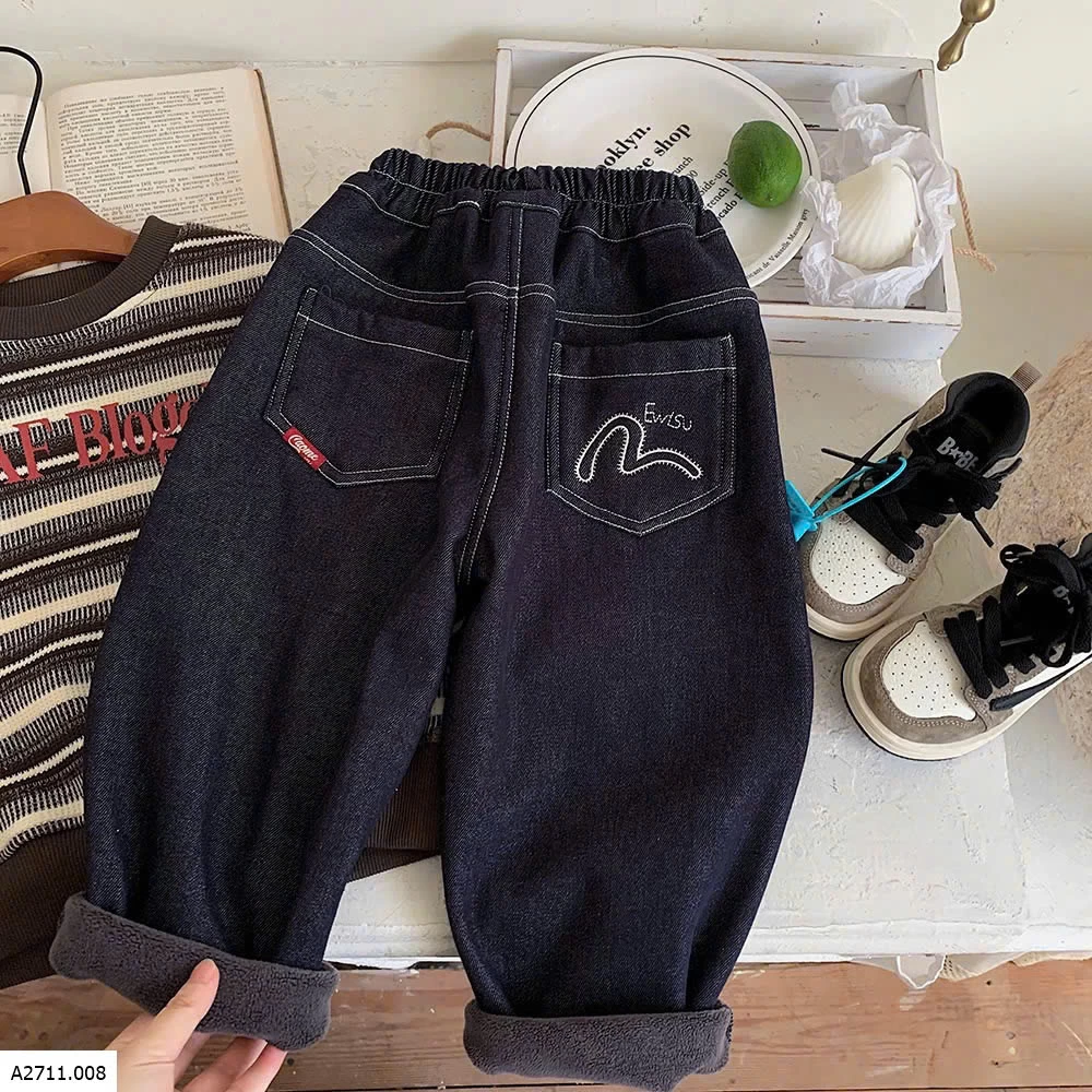 QUẦN JEAN LÓT LÔNG CHO BÉ Giá sỉ 170k