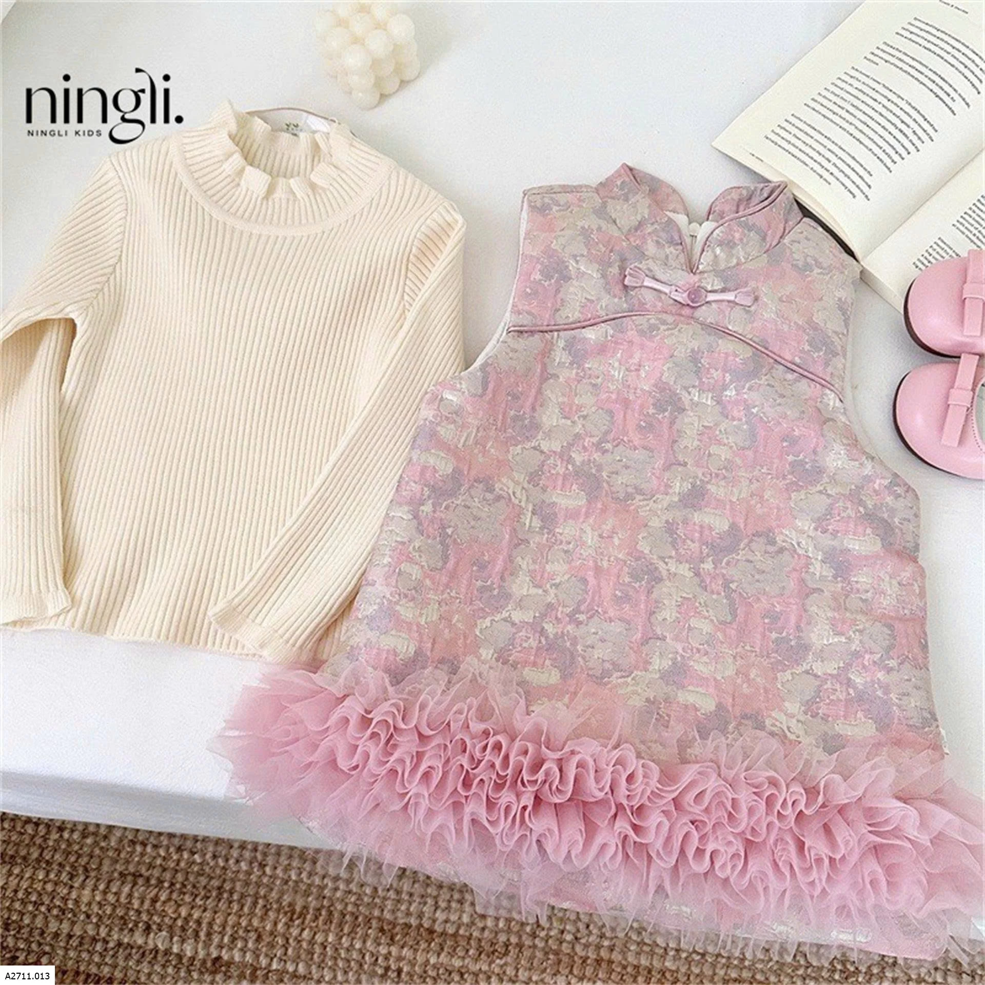 VÁY HÁN PHỤC BÉ GÁI NINH LỆ Giá sỉ váy 260k, áo 112k