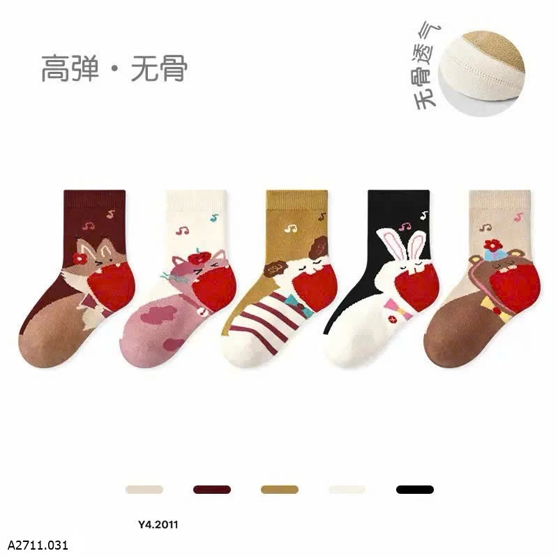 TẤT BÔNG CHO BÉ  Giá sỉ 60k/1 set 5 đôi bán từ 2 set