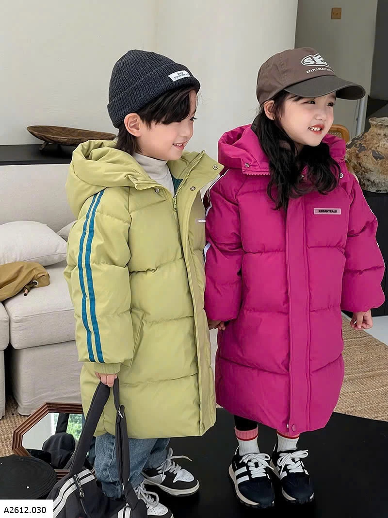 Áo phao dáng dài cho bé  Giá sỉ 195k