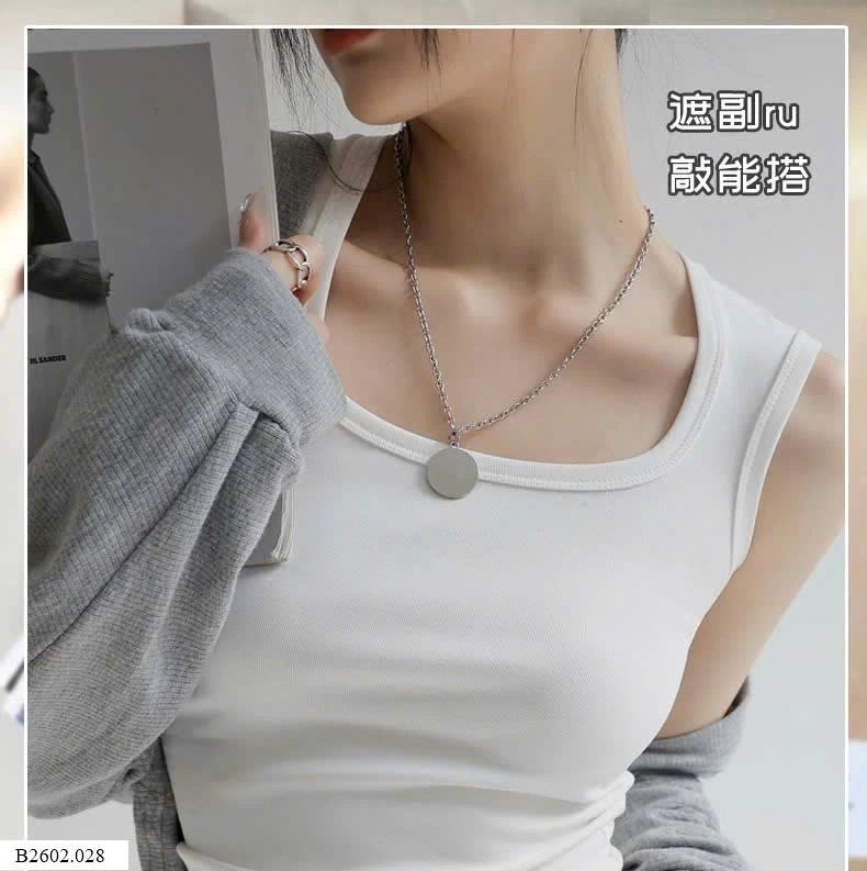 ÁO SÁT NÁCH NỮ CỔ VUÔNG  Sỉ 65k