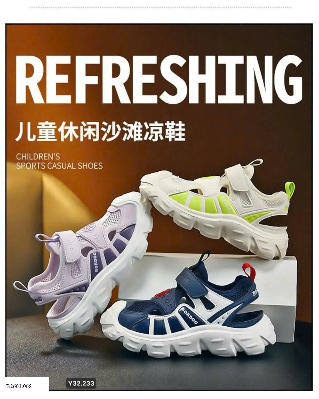 GIÀY QUAI DÁN THOÁNG KHÍ BOBDOG Sỉ 255k