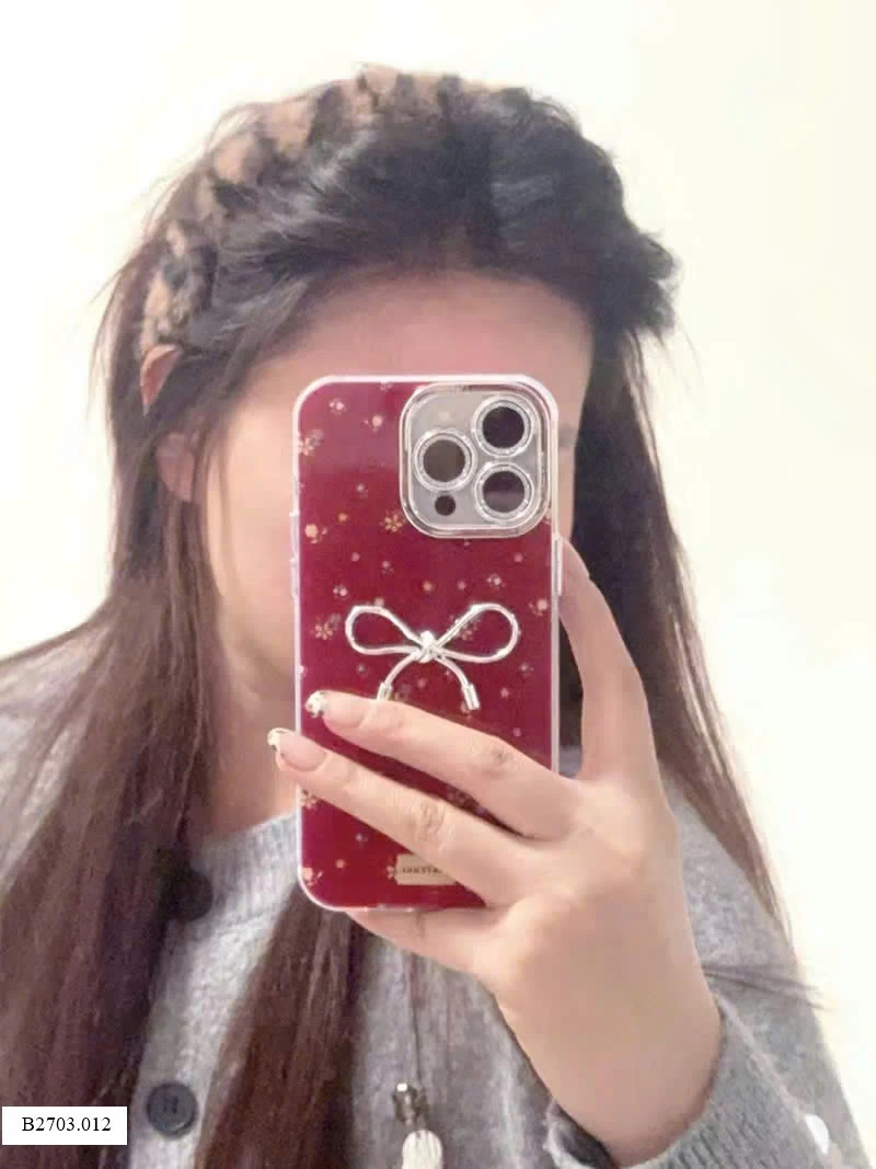 ỐP ĐIỆN THOẠI NƠ TONE ĐỎ Sỉ 35k