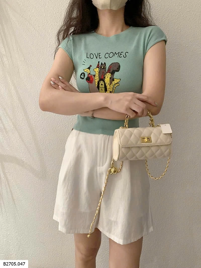 ÁO TAY NGẮN IN HÌNH CUTE CHO NỮ  Sỉ  92k 