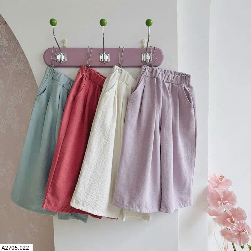 QUẦN ỐNG RỘNG BÉ GÁI Sỉ  90k 