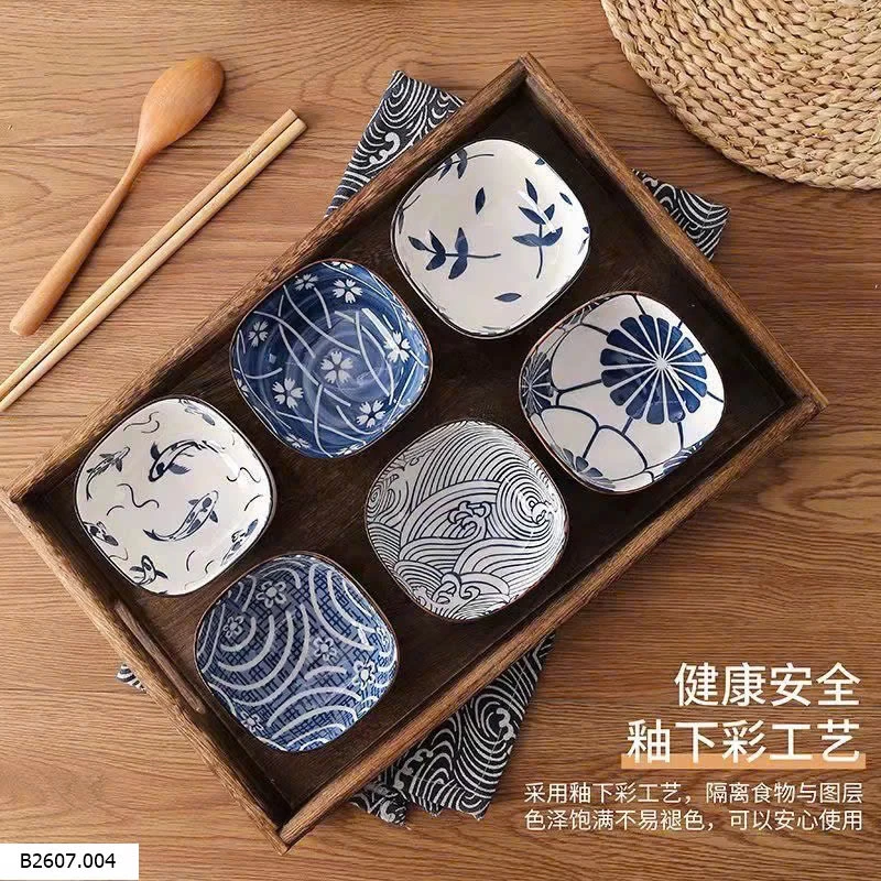 COMBO 6 ĐĨA SỨ NHỎ  Sỉ  giá 105k/set 6c