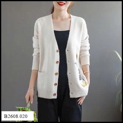 ÁO CARDIGAN LEN HOẠ TIẾT CHO NỮ    Giá sỉ 112k
