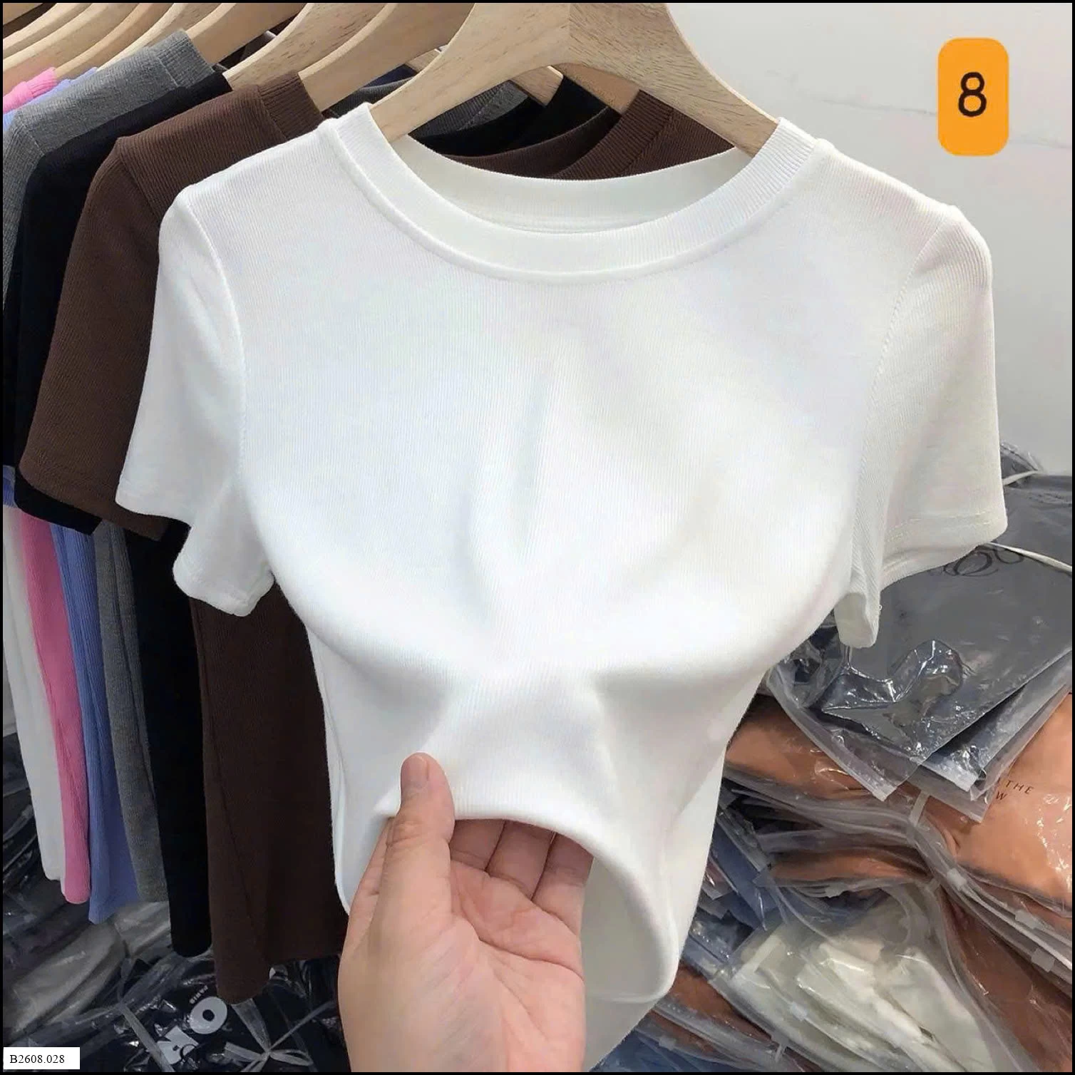 ÁO CỘC TAY CHẤT DỆT KIM NỮ   Giá sỉ 58k