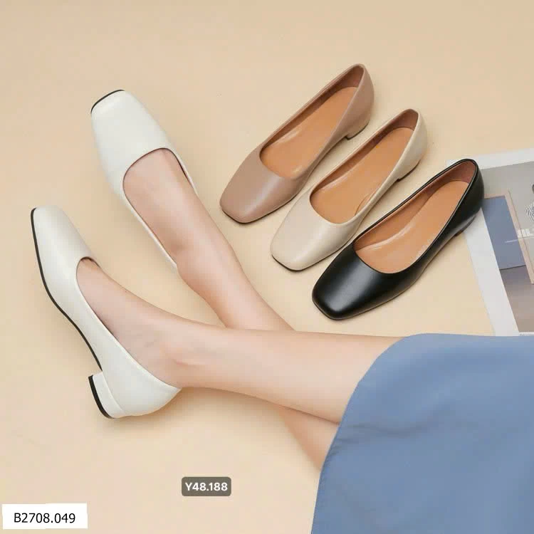 Giày đế mũi vuông   Giá sỉ 120k