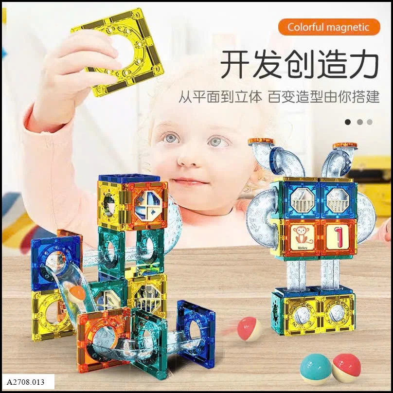 BỘ XẾP HÌNH NAM CHÂM THẢ BI 73 CHI TIẾT MONTESSORI   Giá sỉ 155k /1 bộ 