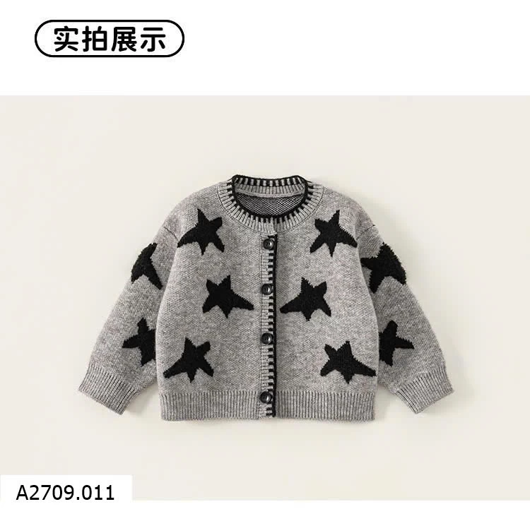 ÁO CARDIGAN HỌA TIẾT BABYCITY   Giá sỉ 220k