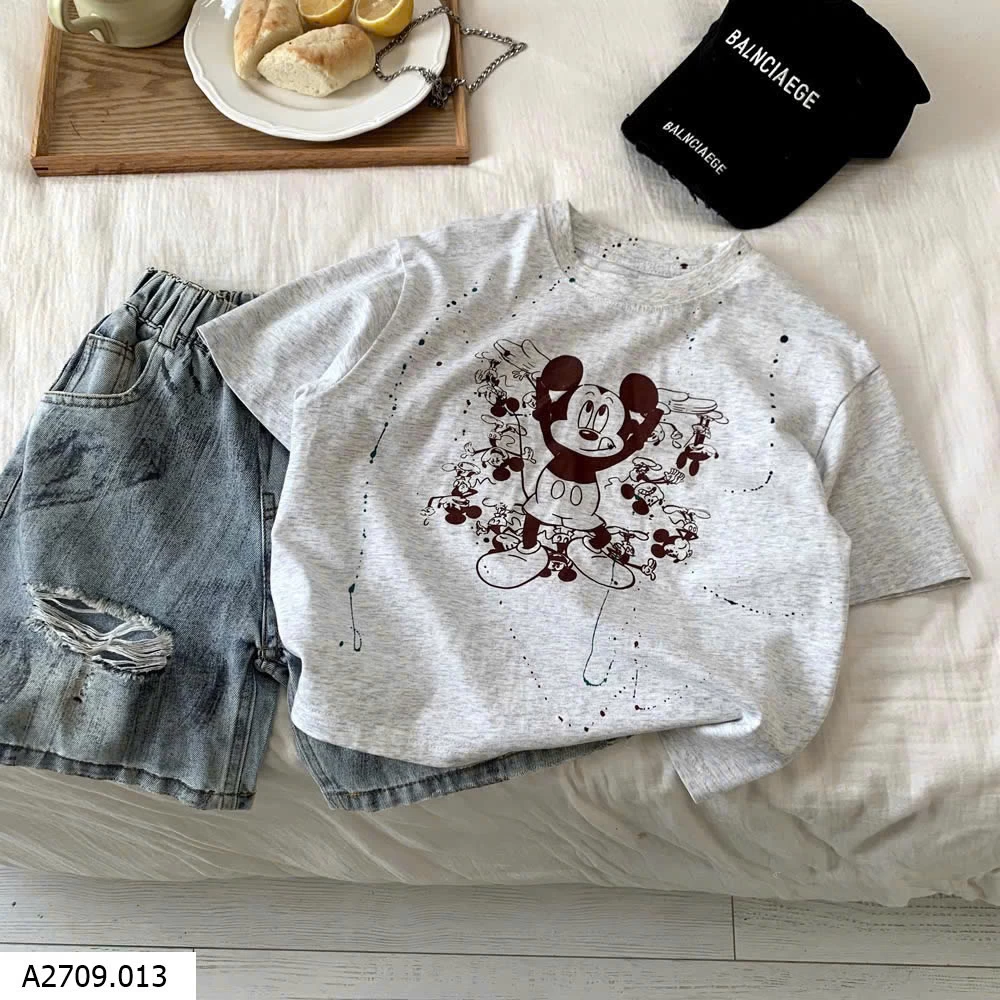 ÁO THUN MICKEY VẢY SƠN   Giá sỉ 139k
