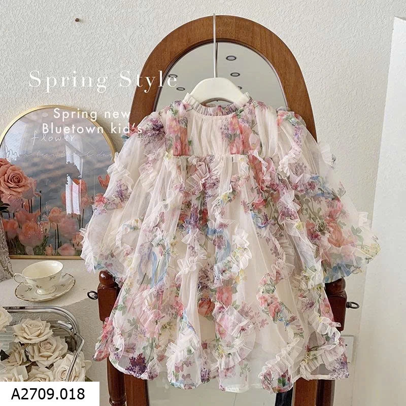 VÁY HOA 3D CHO BÉ   Giá sỉ 251k