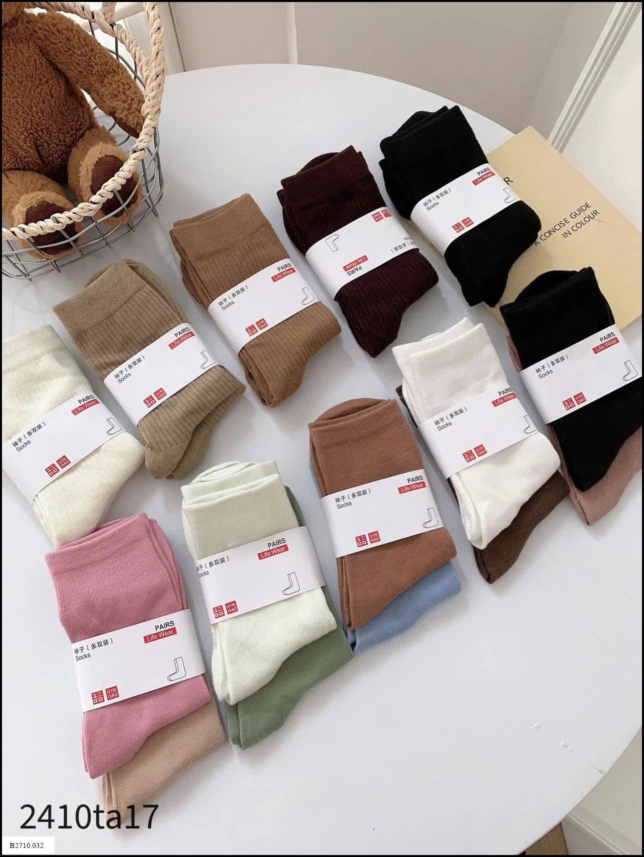 PACK 10Đ  Tất Uni  Giá sỉ 85k/set