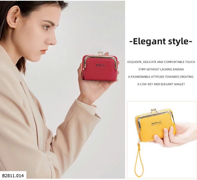 VÍ BAELLERRY NHIỀU NGĂN CẦM TAY  Giá sỉ 65k