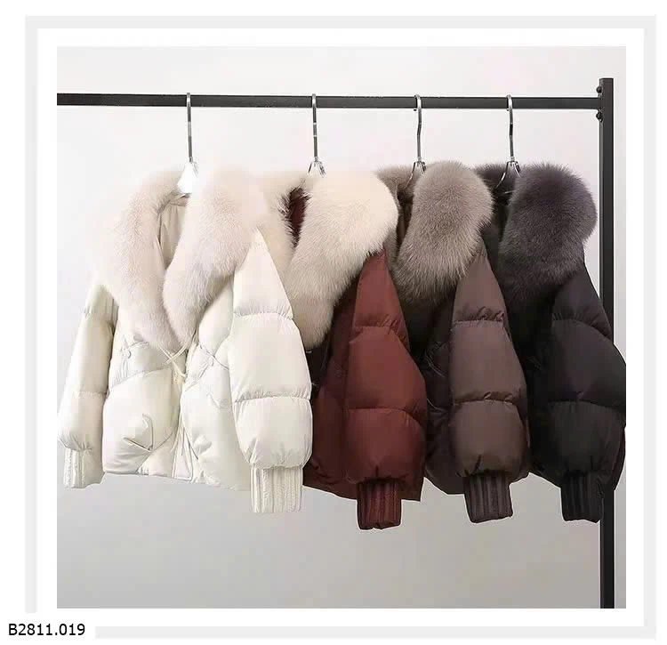 ÁO KHOÁC PHAO PHỐI LÔNG CỔ  Giá sỉ 250k