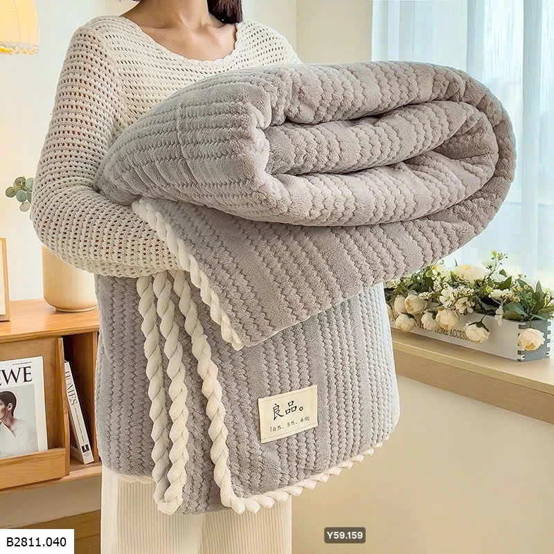 Chăn nhung sữa siêu mềm Giá sỉ 220k