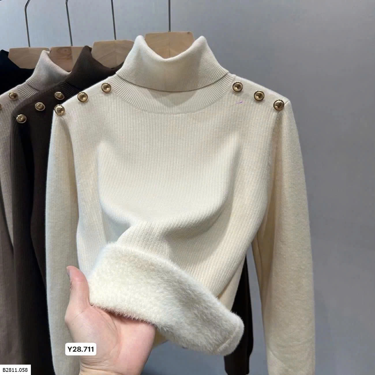 Áo len lót lông cừu   Giá sỉ 155k