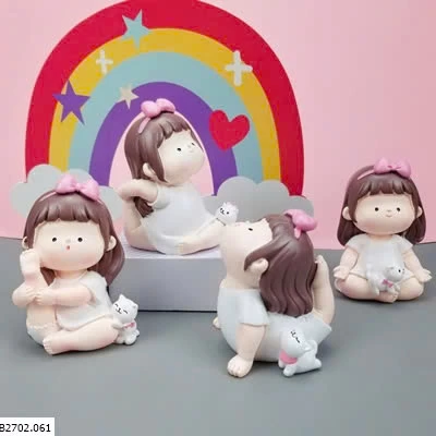   BỘ 4 BÉ GÁI TẬP YOGA   Sỉ 103k/1 set 4 con 