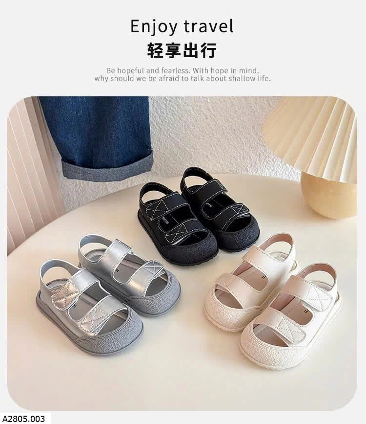 DÉP SANDAL BẢO VỆ MŨI CHÂN CHO BÉ   Sỉ giá  sz 16-19: 103k  sz 20-26: 114k 