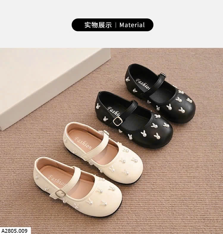 GIÀY CÔNG CHÚA THỎ NỔI BG  Sỉ  giá  sz 23-28: 133k  sz 29-34: 143k 
