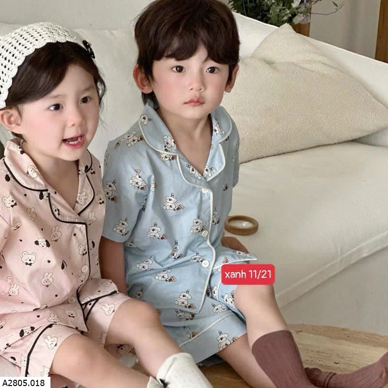 BỘ PIJAMA BÉ     Sỉ 152k 